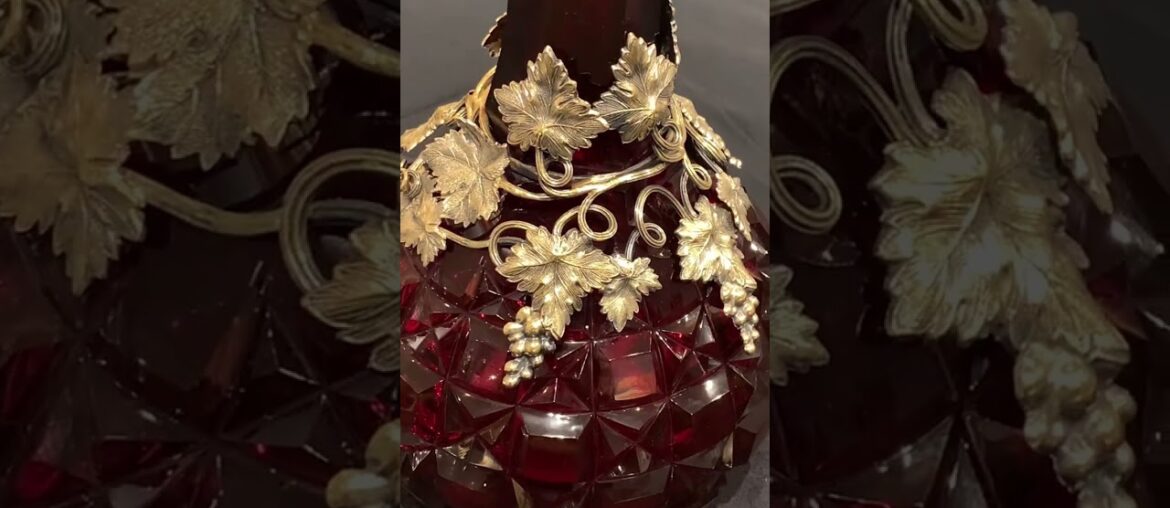 Elkington & Co. Ruby Glass Decanter