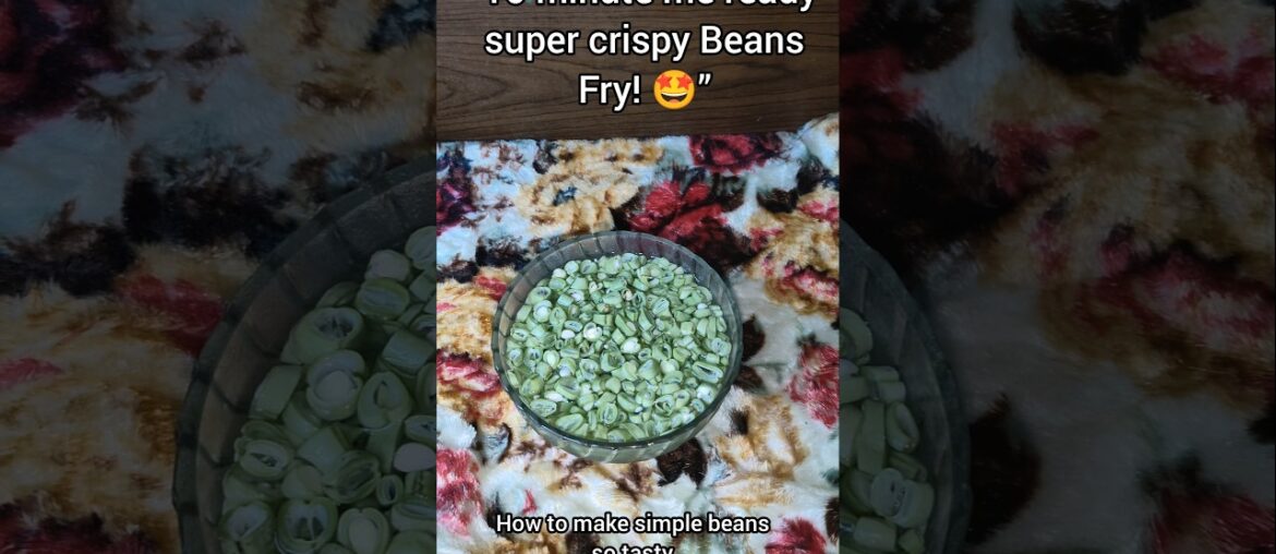 Beans fry recipe #BeansFry #FrenchBeansRecipe #EasySabzi #food  #IndianHomeCooking #QuickRecipe