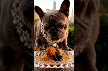 Rare Isabella Frenchie’s FIRST ASMR Mukbang   #ASMRDog #FrenchBulldog #IsabellaFrenchie #DogEating