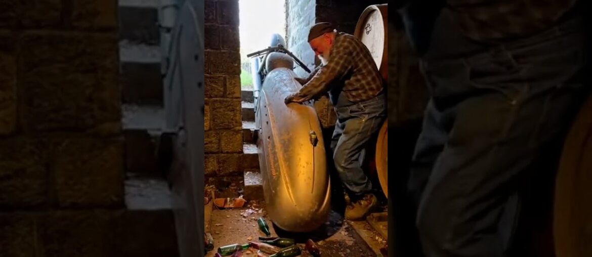Found a Rare $200,000 Motorcycle Hidden in a Château Wine Cellar! 🍷