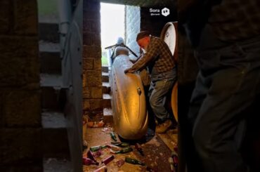 Found a Rare $200,000 Motorcycle Hidden in a Château Wine Cellar! 🍷