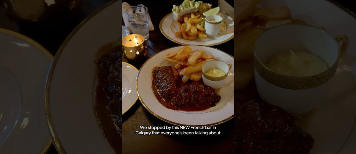 NEW French Bar in Calgary. Francine’s is a must visit! #french #steak #lobster #lobsterroll #fries