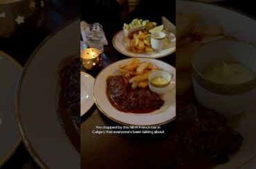 NEW French Bar in Calgary. Francine’s is a must visit! #french #steak #lobster #lobsterroll #fries