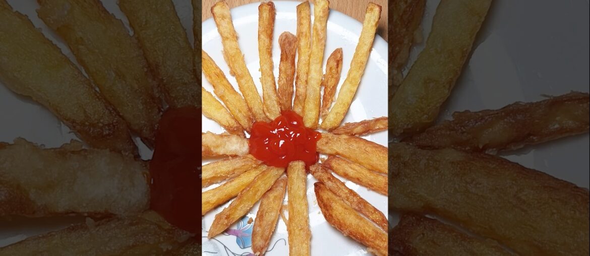 Crispy French Fries with Sauce 🤤 #shorts #ytshorts #recipe #food #frenchfries