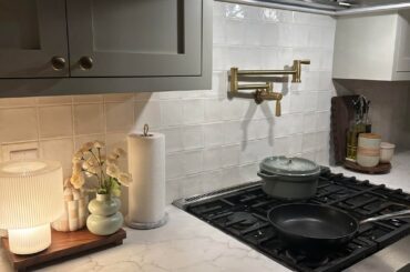 Slowly adding warmth and coziness to my new kitchen