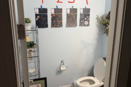 Wallpaper options for water closet