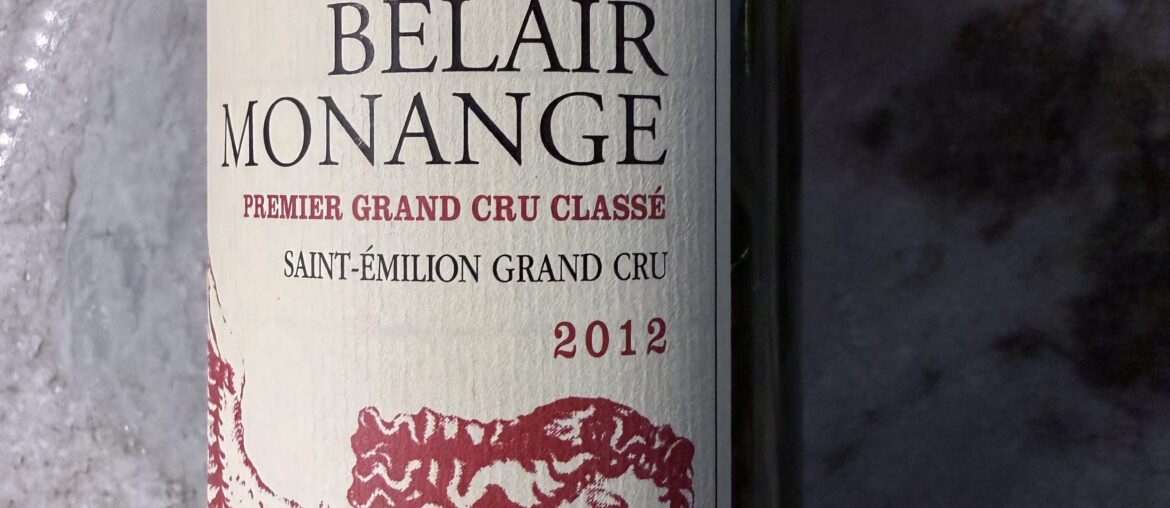 Chateau Belair Monange 2012
