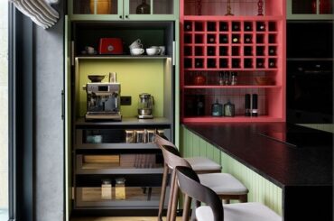 Thoughts on mixing green and pink cabinetry?