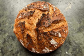 Mes pains "cocotte" pavot bleu + sésame noir