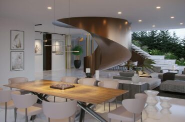 home balancing marble and bronze with natural wood tones [2048x1152]