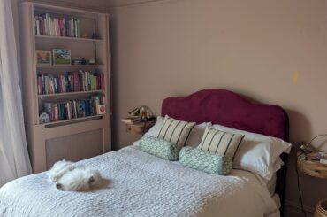 Wired bedside lamp placement - where yellow tape is?