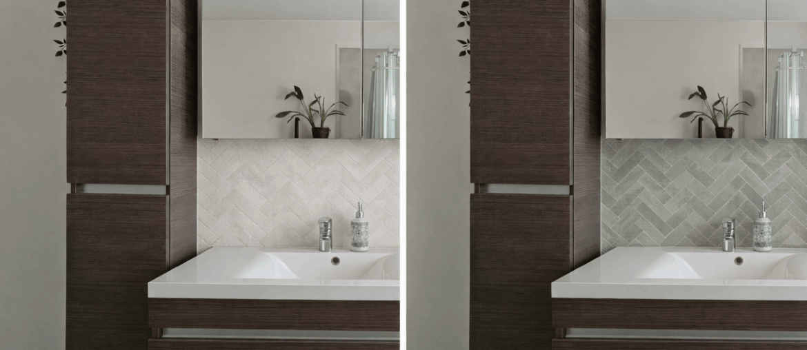 Bathroom tiles dilemma. Left of right?