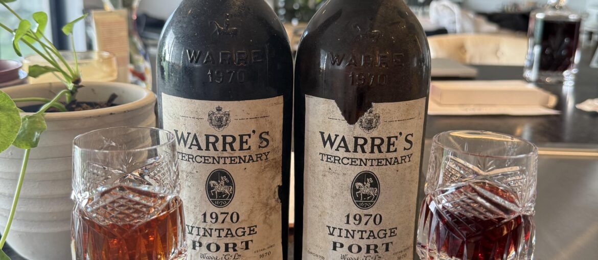 Two bottles Warre’s Tercentenary 1970 Vintage Port - two completely different colours?