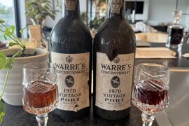 Two bottles Warre’s Tercentenary 1970 Vintage Port - two completely different colours?