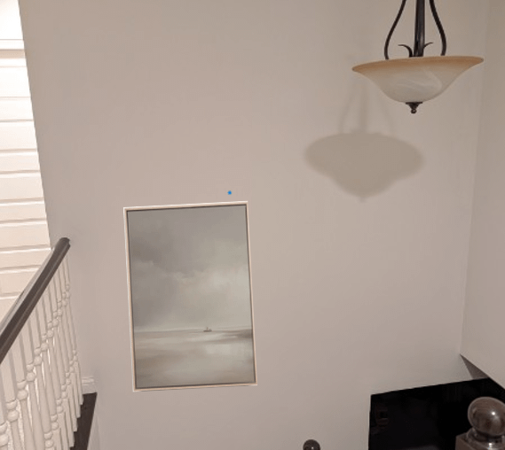 Help with weird stairway wall