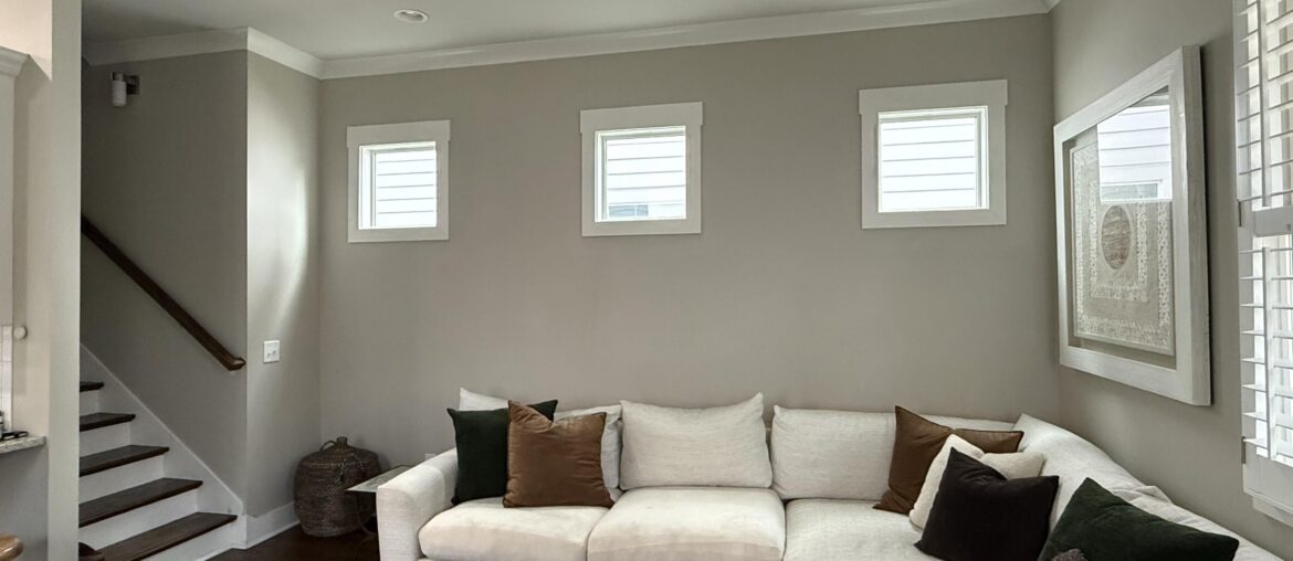 How to decorate around these small windows?
