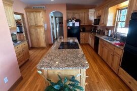 Husband and I are buying this house- countertop/ backsplash ideas?