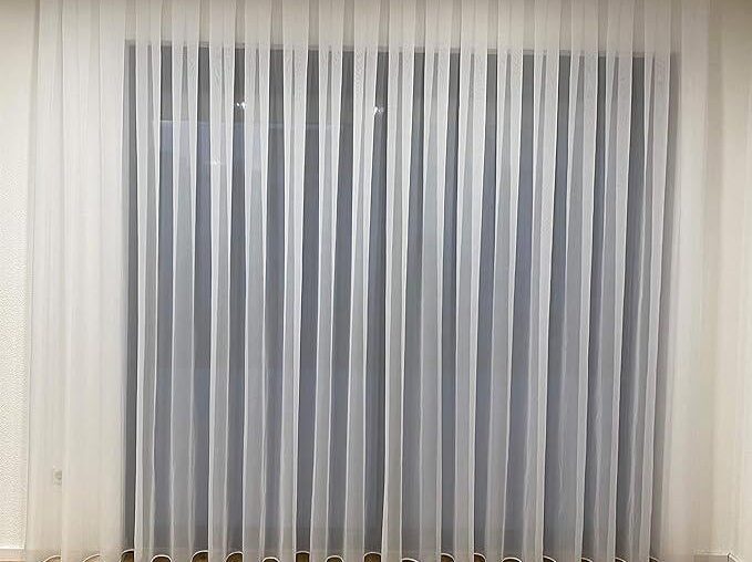 What curtains width should I get here, if my Rail is 3,80M wide?