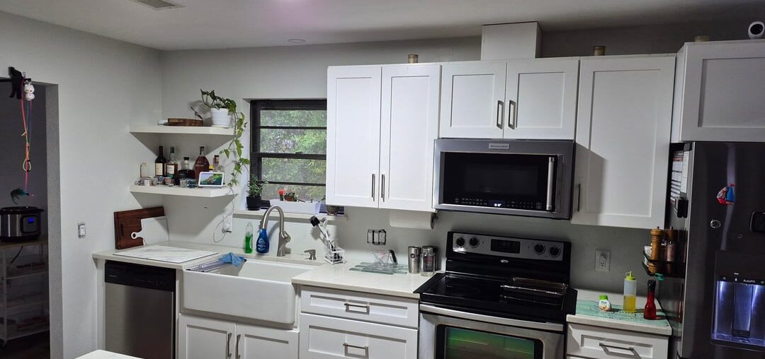 How much of this kitchen wall should have backsplash? How much of this kitchen wall should have backsplash?