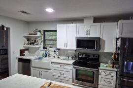 How much of this kitchen wall should have backsplash?