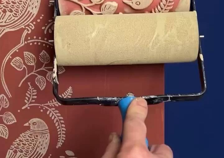 Rolling paint template