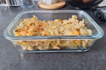 Lasagnes au saumon et poireaux