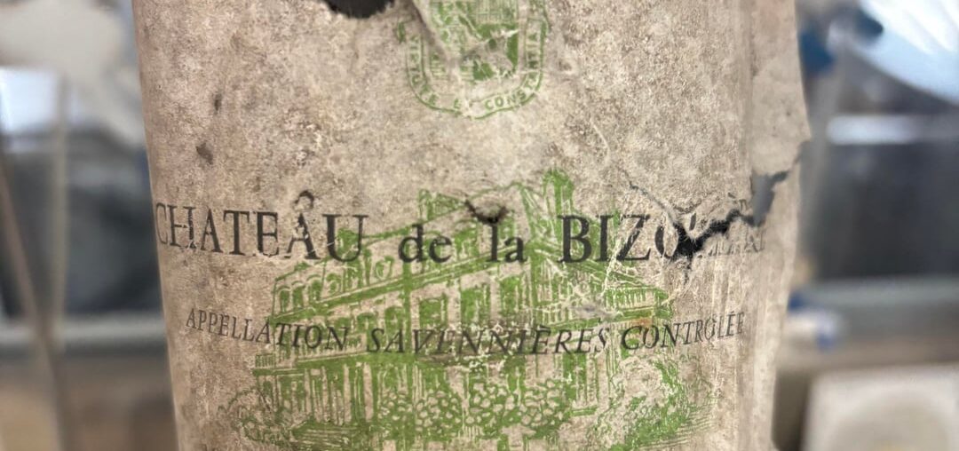 Old bottle with strange closure