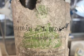 Old bottle with strange closure