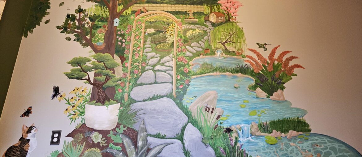 Dining room mural in my house Dining room mural in my house