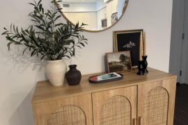 Does my entryway table have too much on it?