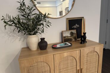 Does my entryway table have too much on it?