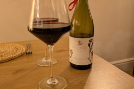 Three Crooked Hat, a British red from Little Wold Vineyard, East Yorkshire.