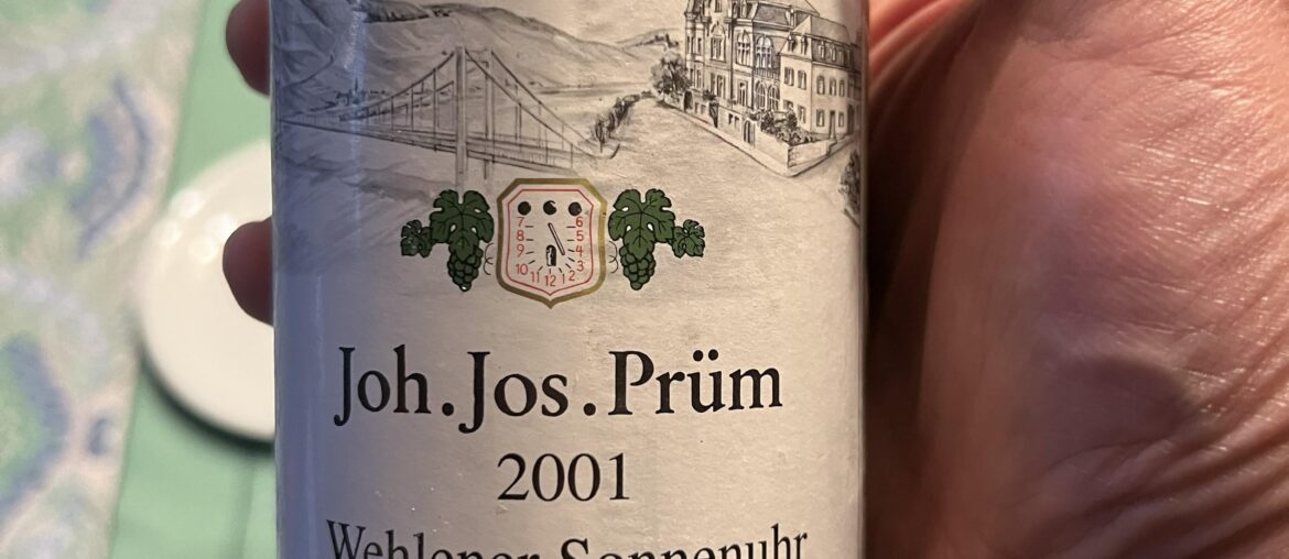 2001 Joh. Jos. Prüm Wehlener Sonnenuhr Riesling Auslese Goldkapsel