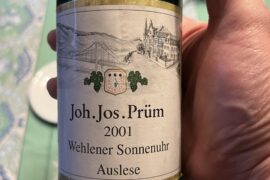 2001 Joh. Jos. Prüm Wehlener Sonnenuhr Riesling Auslese Goldkapsel