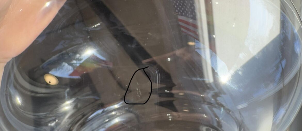 Quality Check: Scuff marks on new Grassl Decanter