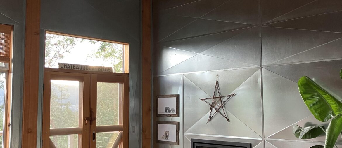 eco metal and cedar tree house living room, BC (3024x4032)