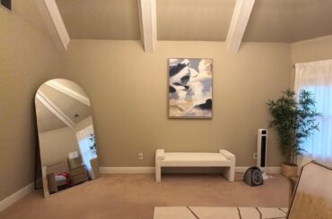 What can I do with this wall on the right side of my bed I already have a dresser somewhere else