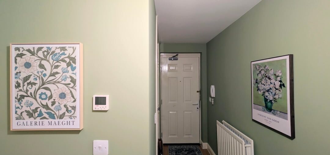 New flat enjoying the process! Color is Willow Matt by ronseal