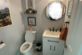 Help me pick half bath accent color and paint color