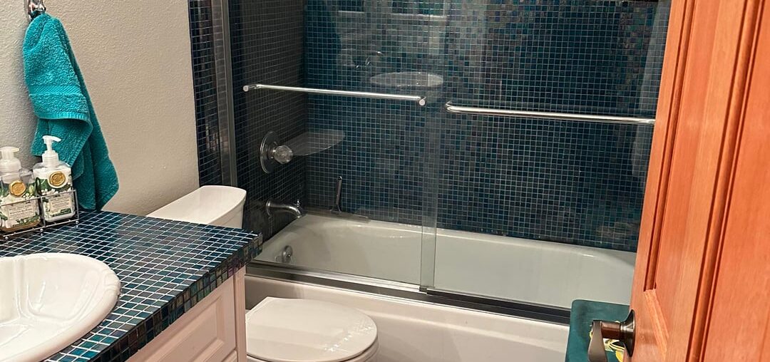 My husband and I are looking at purchasing a home with this upstairs bathroom.