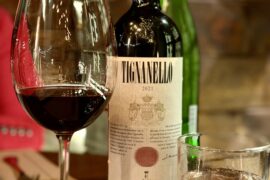 Valentine’s dinner with Tignanello.