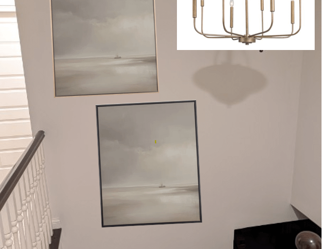 Help with weird stairway wall - update