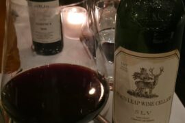 A night at Troquet in Boston! 1987 Stag's Leap SLV and 2010 Luigi Pira Barolo