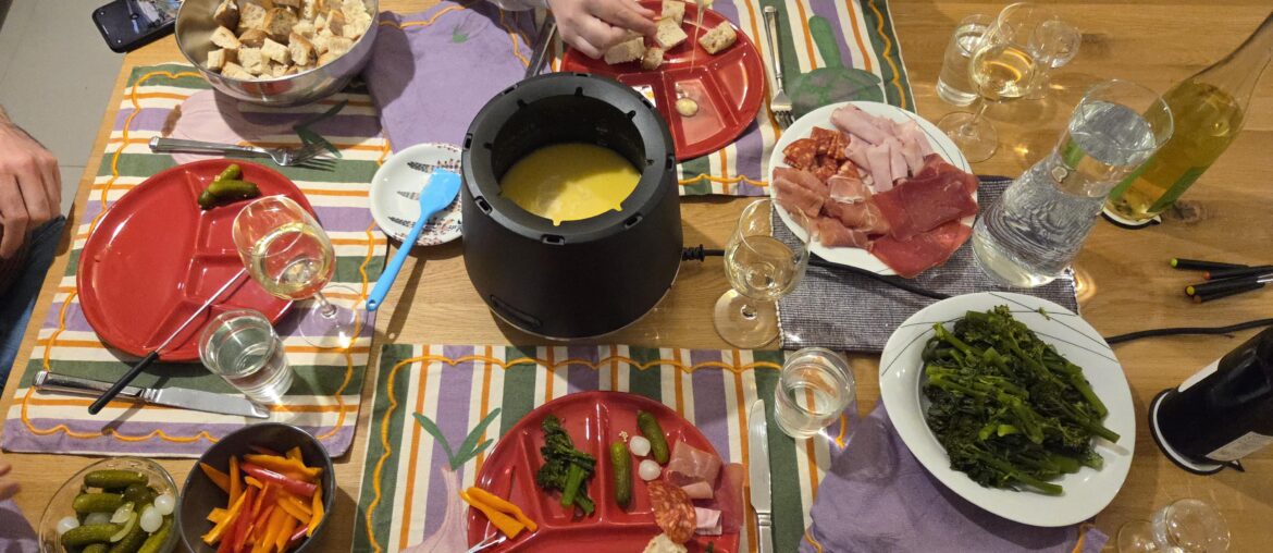 Fondue with friends