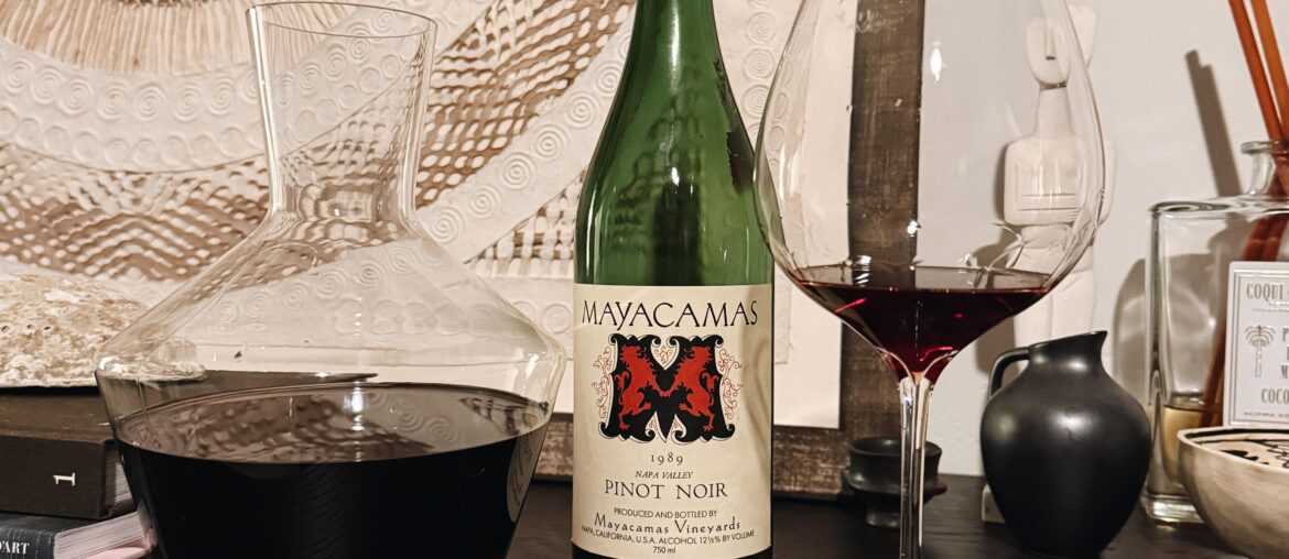 1989 Mayacamas Pinot Noir for Valentine’s Day 1989 Mayacamas Pinot Noir for Valentine’s Day