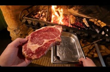 🥩 French Restaurant LIVE | Steak Cooking Over Open Fire