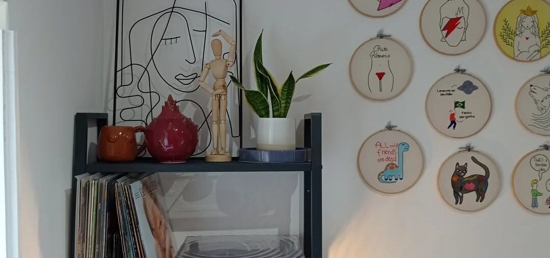 I hand-stitched some "millennial core" decor