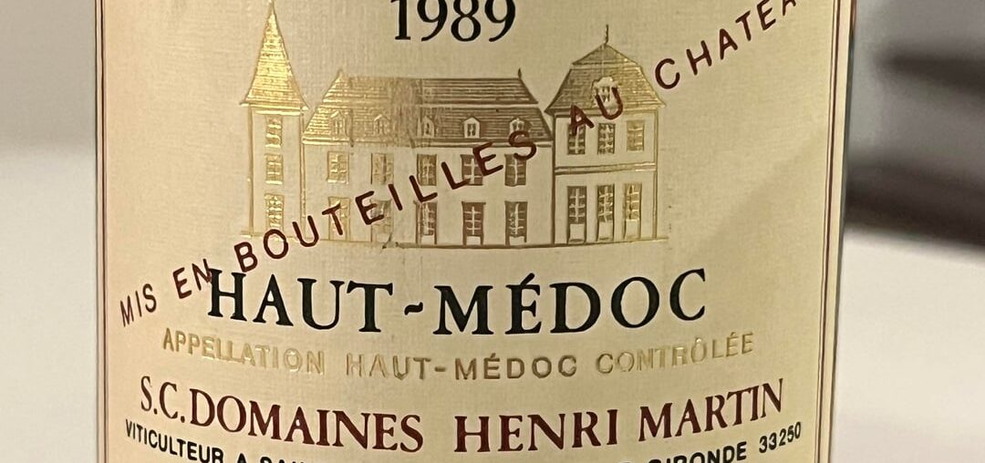 Chateau Bel Air Haut-Medoc 1989
