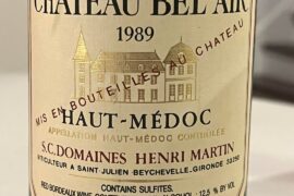 Chateau Bel Air Haut-Medoc 1989
