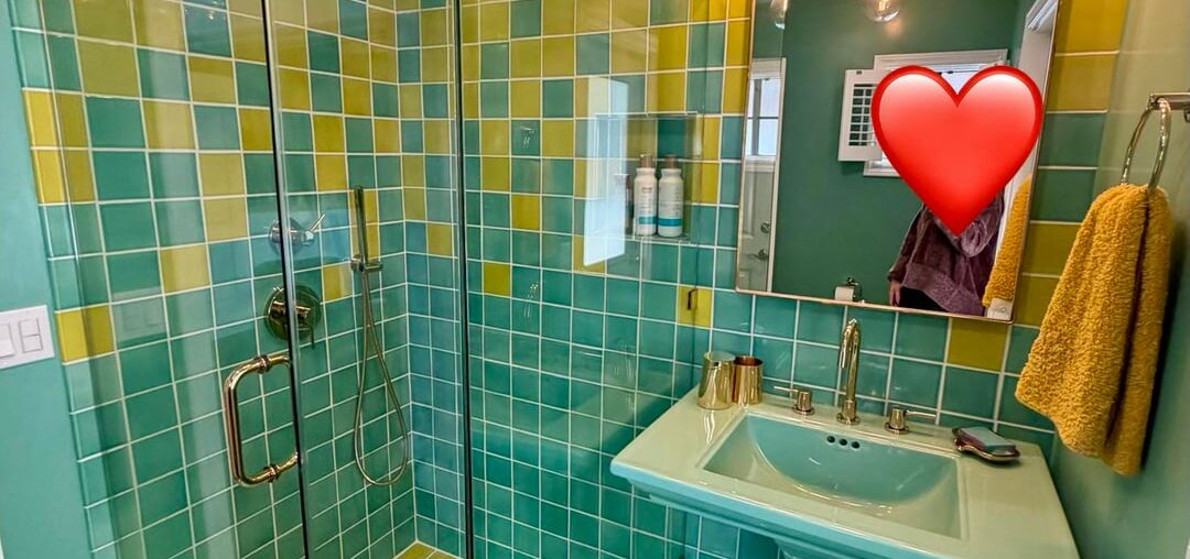 Pool Bathroom after/before